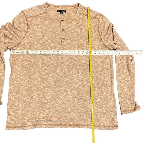 Treasure & Bond mens‎ henley Sz 2XL brown marl super soft long sleeve NWT - Picture 5 of 8